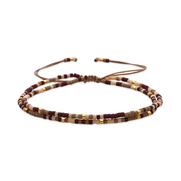 Armbånd - Luxenter - Furie - Brun krystal - 18k guld - Bredde 3,5 mm kastanj