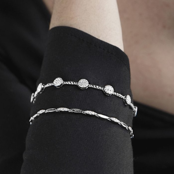 Armband - Inajwa - Silver 925 - Rhodinerad - Zirkon - One size Vit