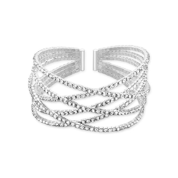 Armband - Luxenter - Mobu - Rhodiumfinish - Zirkoniumoxid - Silverfärgad