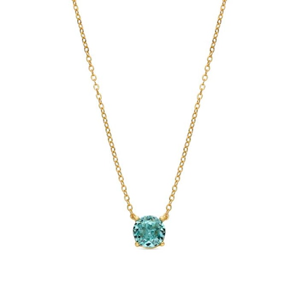 Collier - Luxenter - Baran - Hopea 925 - Hydrotermalinen vihreä kvartsia - Kulta 18k Ljusgrön