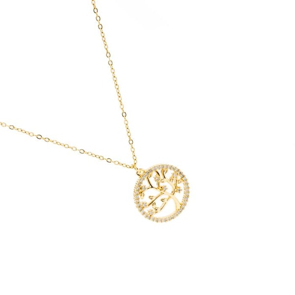 Collier - Luxenter - Gorbou - Guld 18K - Kubisk zirkon - Karbinlås