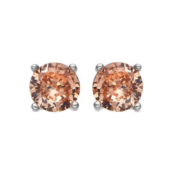 Øreringe - Luxenter - Iona - Argent 925 - Champagne zircon - Rhodineret