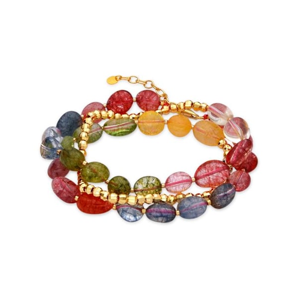 Armband - Luxenter - Xiua - Silver 925 - Guld 18k - Flerfärgade kristaller Flerfärgad