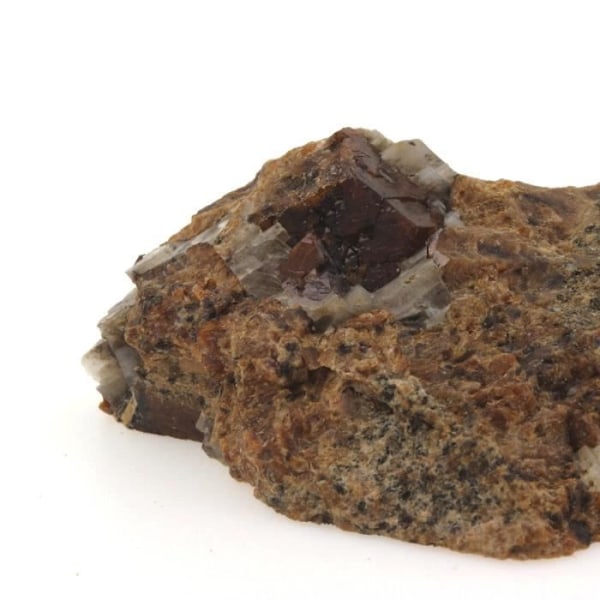 Sten-Grossular katalansk granat-Andradite. 261,9 cent. Pyrenéerna-Orientales, Frankrike