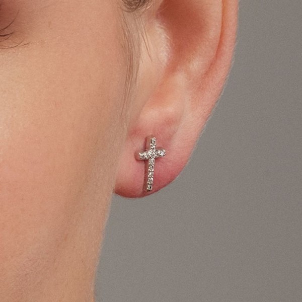 Øreringe - Luxenter - Zudis - Sølv 925 - Skinnende zirconium - Rhodiumbelagt