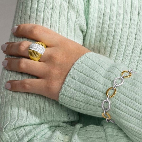 Armbånd - Luxenter - Dubol - Argent 925 - Zircone Cubique - Guld 18k