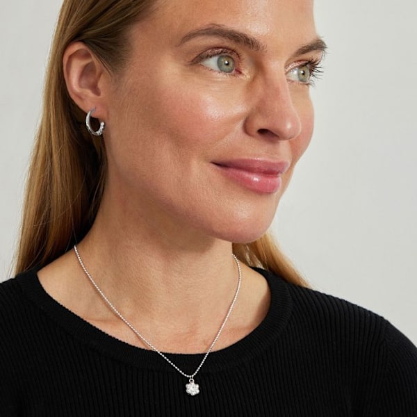 Örhängen - Luxenter - Thu - Silver 925 - Kubisk zirkon - Rodiumpläterad