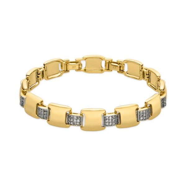 Armbånd - Luxenter - Sured - Guld 18k - Hvid zircon - 19 cm x 9 mm