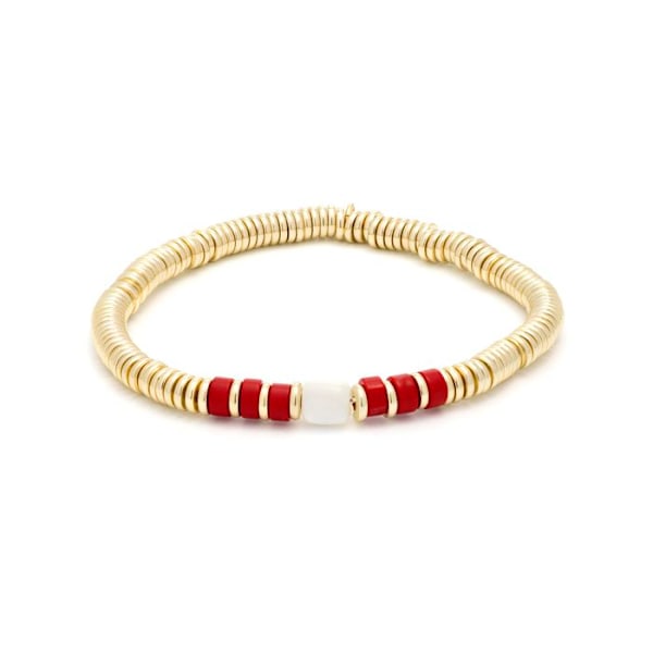 Armband - Luxenter - Sumuna - Guld 18k - Korall - 4,5 mm i bredd