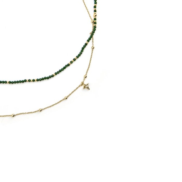 Collier - Luxenter - Mipur - Argent 925 - Zirkon Kubik - 18k Guld Finish