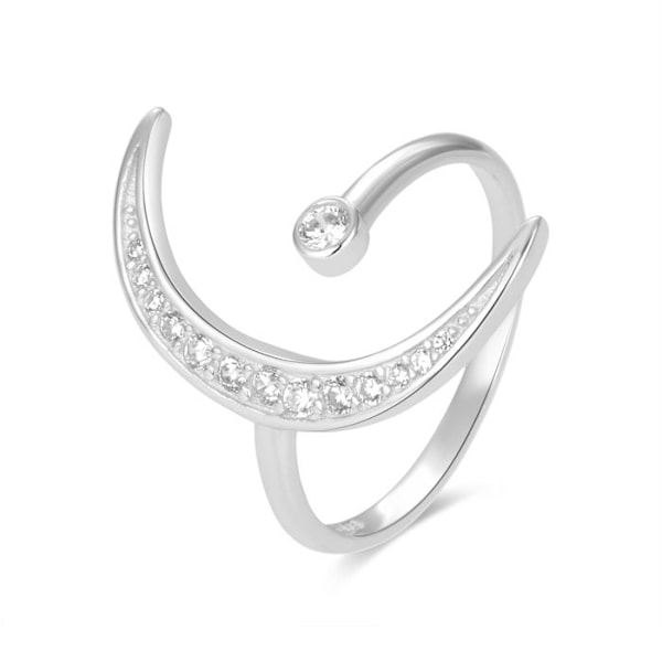 Bague Luxenter i 925 sølv med funklende zirkonium belagt med rhodium - Domi pengar 14