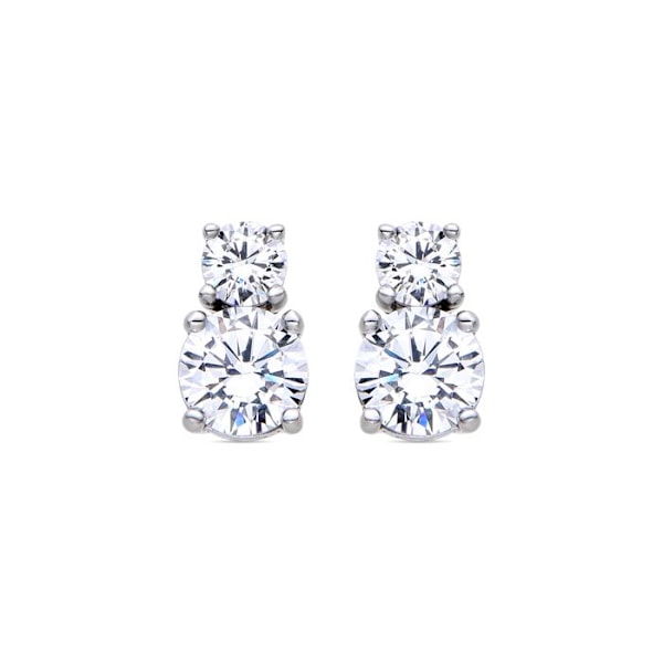 Örhängen - Luxenter - Jadula - Silver 925 - Zirkonia - Roderad plätering