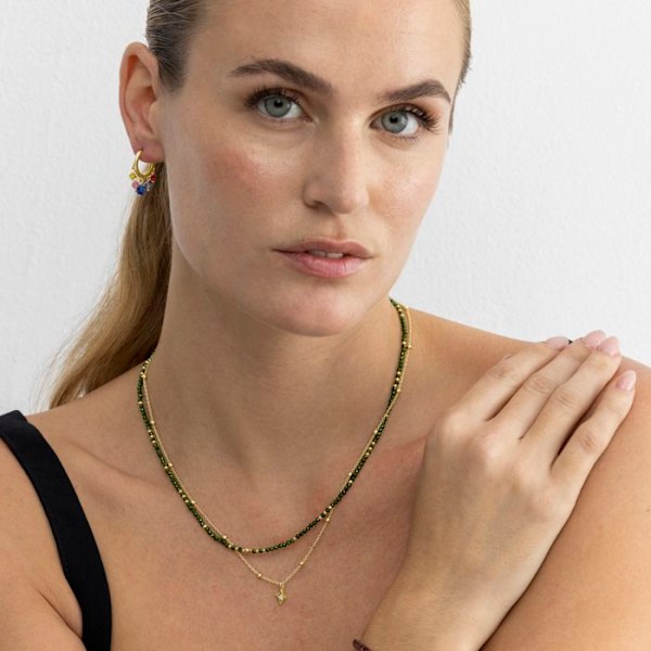 Collier - Luxenter - Mipur - Sølv 925 - Zirkon Cubic - 18k Guldfinish