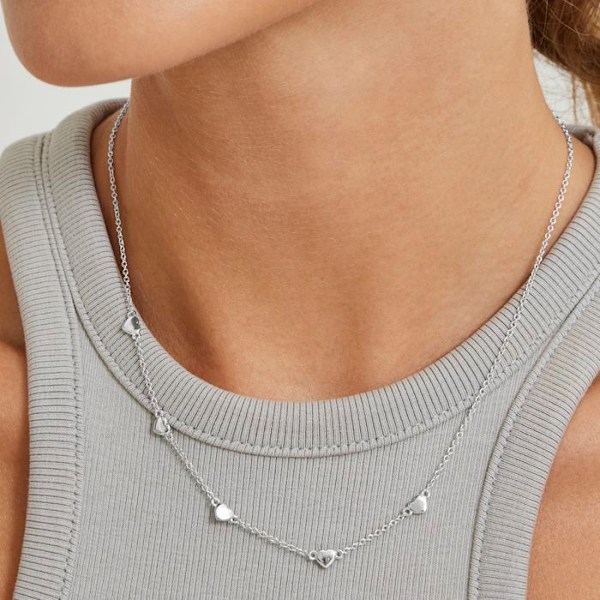 Halsband - Luxenter - Moham - Ródiumpläterad - Metalllegering - Zirkoniumoxid