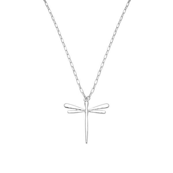 Halsband - Luxenter - Kapox - Rhodiumpläterad - 80 cm + 5 cm förlängning - Silverfärgad