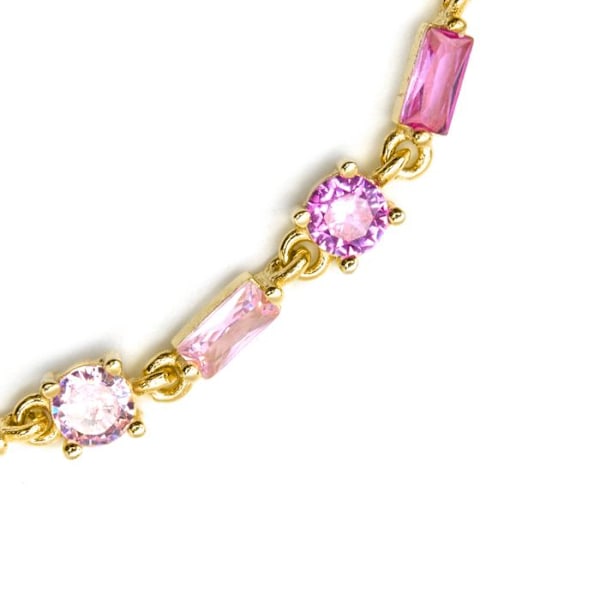 Armband - Luxenter - Morae - Silver 925 - Guld 18k - Flerfärgad zirkon Flerfärgad
