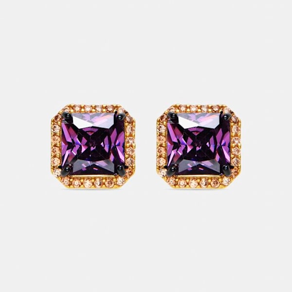Boucles d'oreilles Luxenter i 925 sølv og zirkonium med 18 karat guld finish - Nehu gyllene