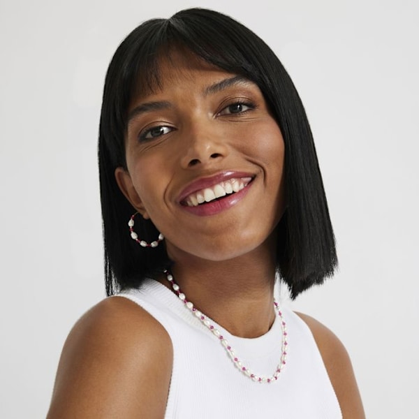 Halsband - Zawind - Luxenter-modell - 18K guld - Vita pärlor - Kvinna Vit