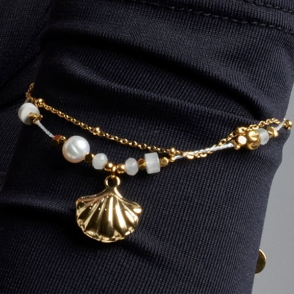 Armband - Luxenter - Virat - Guld 18k - Kubisk zirkon - Längd 16 cm + 3 cm gyllene