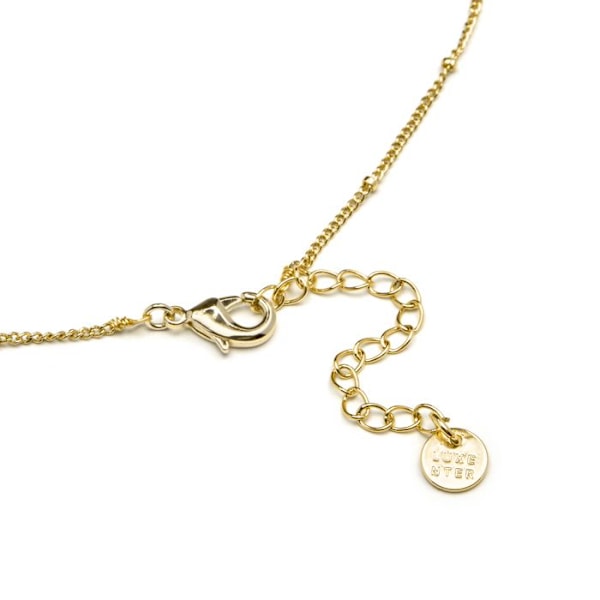 Collier - Luxenter - Wyrm - Guld 18K - Flerfärgad kristall - 41 cm + 3,5 cm förlängning Flerfärgad