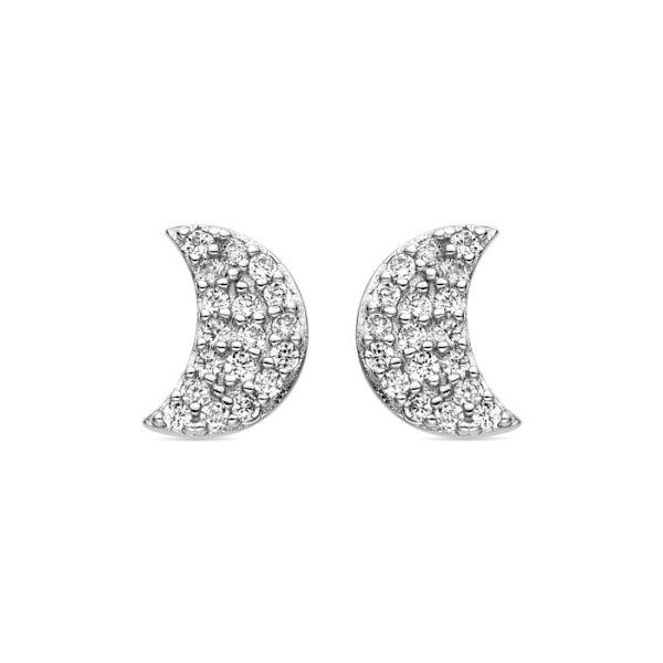 Luxenter Øreringe i 925 sølv og glitrende zirkonium belagt med rhodium - Duver