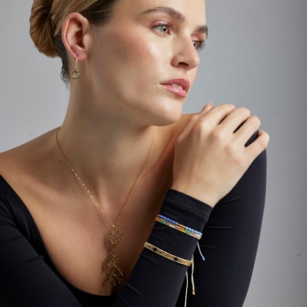 Collier - Luxenter - Ikuzol - Guld 18k - Længde 42 cm - Boho stil