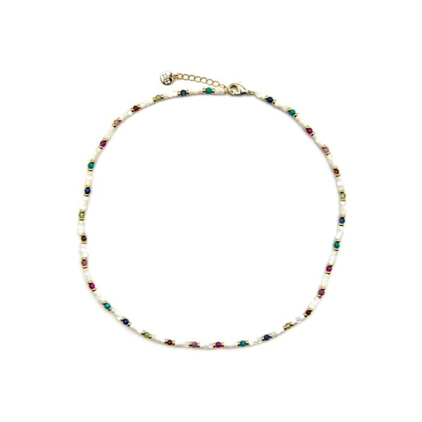 Halsband - Luxenter - Xolau - Vit pärlemor - 18k guld - 42 cm + 3 cm förlängning