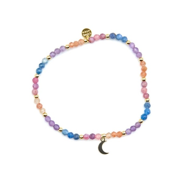 Armbånd - Luxenter - Linshu - Sølv 925 - Guld 18k - Multifarvede krystaller Flerfärgad