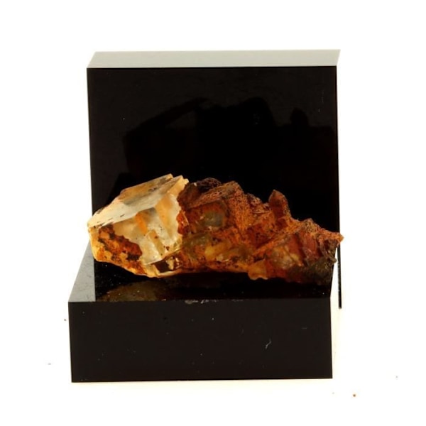 Sten og mineraler. Fluorit + Kvarts. 38,1 ct. Langeac, Haute-Loire, Frankrig. Sjælden.