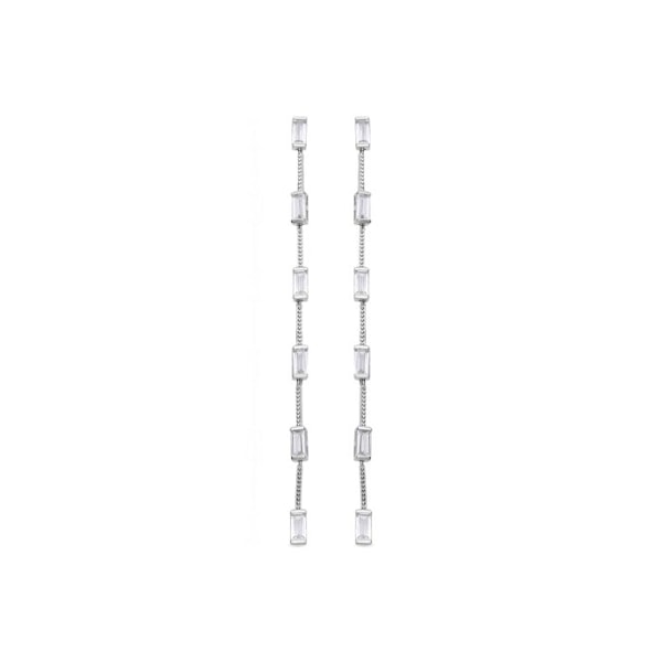 Korvakorut - Luxenter - Osram - Hopea 925 - Kiiltävät zirkonit - Rhodium-pinnoitettu