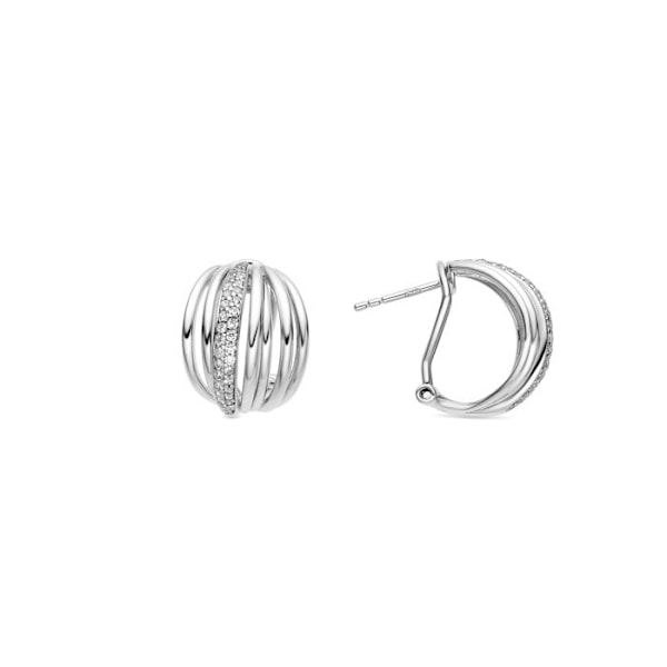 Øreringe - Luxenter - Aslor - Sølv 925 - Zirkonium - Rhodium-belagt