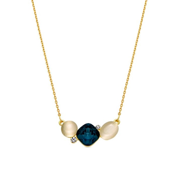 Halsband - Luxenter - Sitla - 18 karat - Kattöga - 42 cm + 3 cm förlängning
