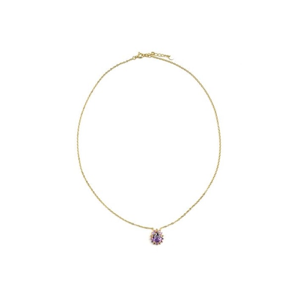 Collier - Luxenter - Otli - Argent 925 - Flerfärgade zirkonstenar - Guld 18k Flerfärgad