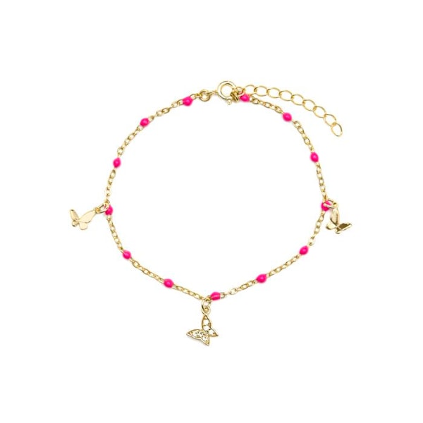 Armbånd - Luxenter - Zumre - Sølv 925 - 18k Guld - Rosa Lak Rosa