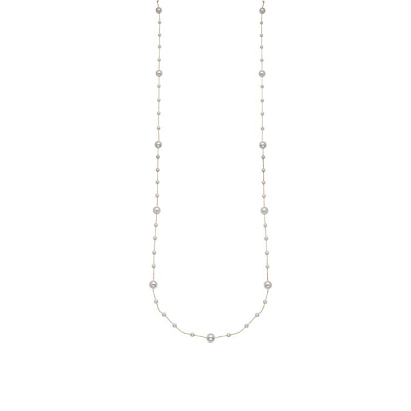 Halsband - Luxenter - Xyaz - Guld 18 karat - Vit pärla - 92 cm