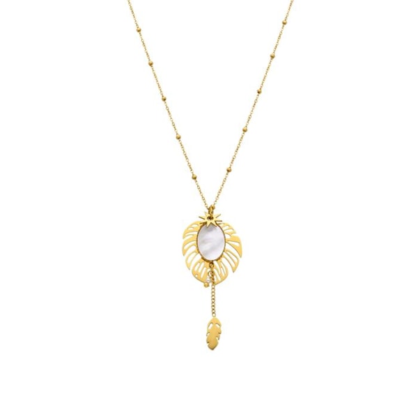 Collier - Luxenter - Daklau - Guld 18k - 42 cm + 3 cm forlængelse - Boho stil