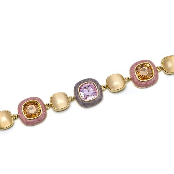 Armband - Luxenter - Drogolo - Flerfärgad zirkon - 18 karat guld - 18 cm + 4 cm förlängning Flerfärgad