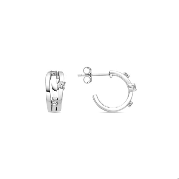 Örhängen - Luxenter - Duvid - Silver 925 - Zirkonium - Rhodium-belagd
