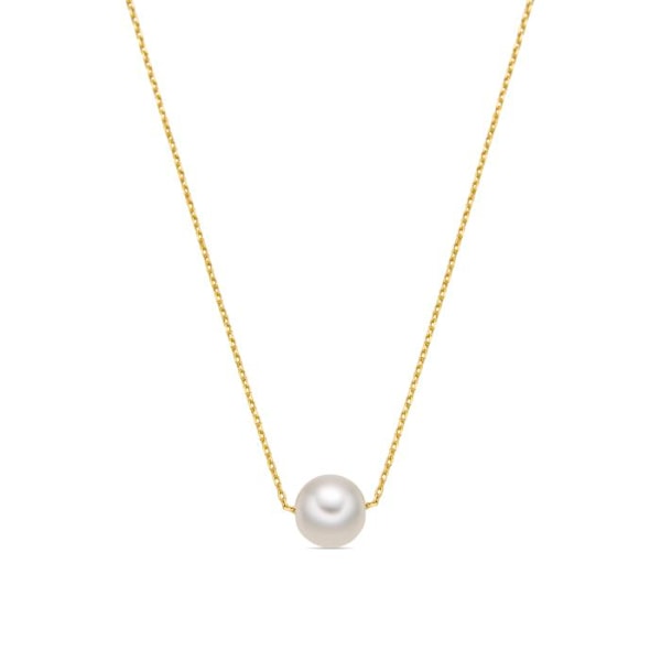 Halsband - Luxenter - Lutoe - Guld 18 karat - 40cm + 5cm förlängning - Pendel 8mm