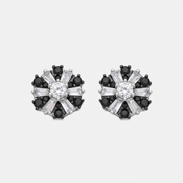 Boucles d'oreilles Luxenter i 925 sølv og zirkonium onyx belagt med rhodium - Lorush