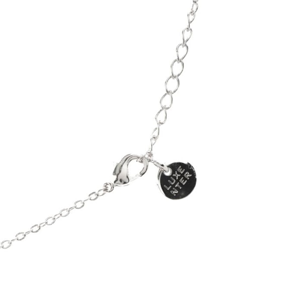 Halsband - Luxenter - Akele - Kubisk zirkon - Rhodiumbeläggning - 40,5 cm + 3 cm förlängning