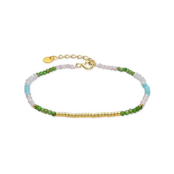 Armbånd - Luxenter - Vados - Sølv 925 - Grøn krystal - Guld 18k Grön