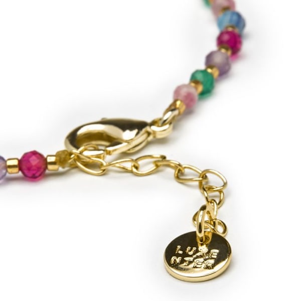 Armband - Aiel - Flerfärgad - 18K guld - 16,5 cm + 3,5 cm förlängning - Kristall Flerfärgad