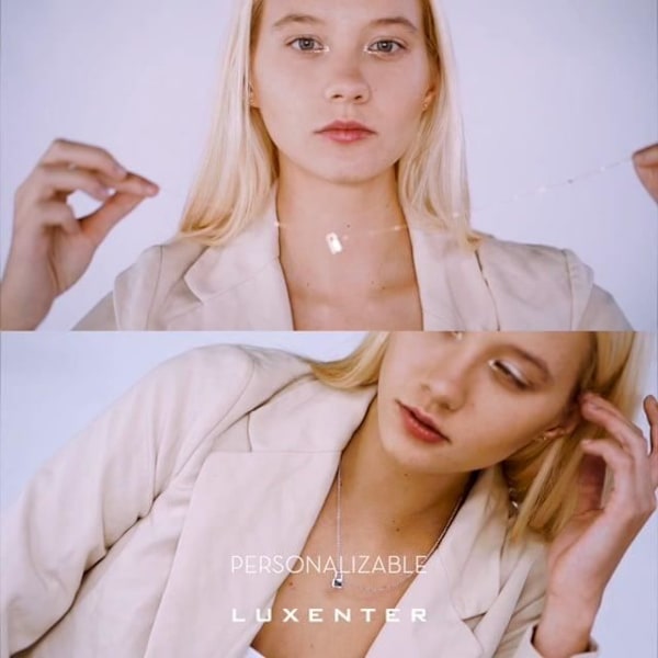 Collier - Imlor - Silver 925 - Flerfärgad - Rhodinerad - One size Flerfärgad