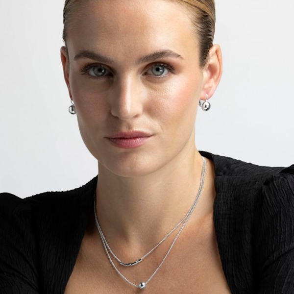 Halsband - Luxenter - Nothie - Rhodiumpläterad - 41 cm + 3 cm förlängning - Silverfärgad