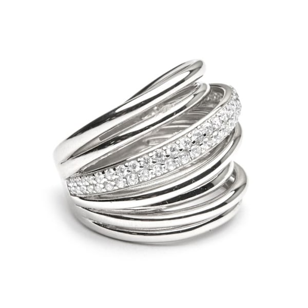 Bering - Luxenter - Aslor - Silver 925 - Kubisk Zirkon - Rhodiumbeläggning pengar 12