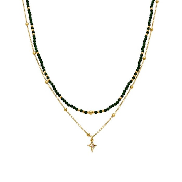 Collier - Luxenter - Mipur - Sølv 925 - Zirkon Cubic - 18k Guldfinish