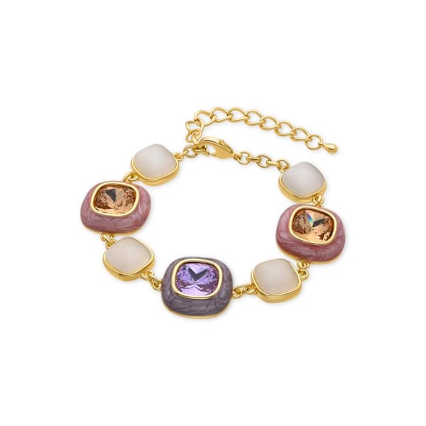Armband - Luxenter - Drogolo - Flerfärgad zirkon - 18 karat guld - 18 cm + 4 cm förlängning Flerfärgad
