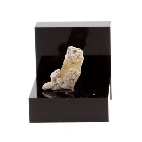 Sten og mineraler. Smoky Topaz + Gips. 7,44 øre. Thomas Range, Juab Co., Utah, USA.