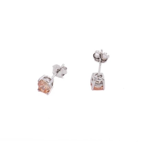 Øreringe - Luxenter - Iona - Argent 925 - Champagne zircon - Rhodineret